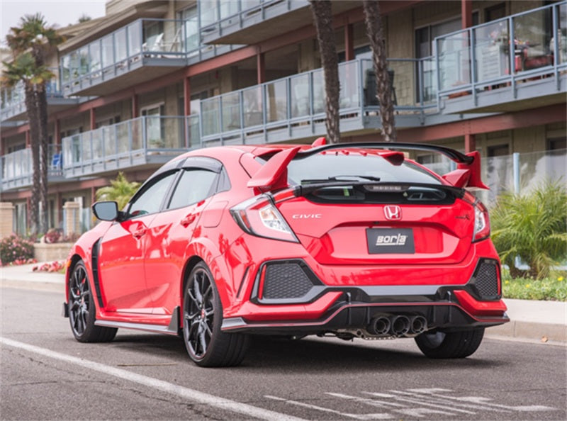 Borla 17-18 Honda Civic Type R 2.0L 2.75in Atak Adjustable Catback Exhaust (Carbon Fiber Black Tip) 140738CFBA 140738CFBA Photo - lifestyle view