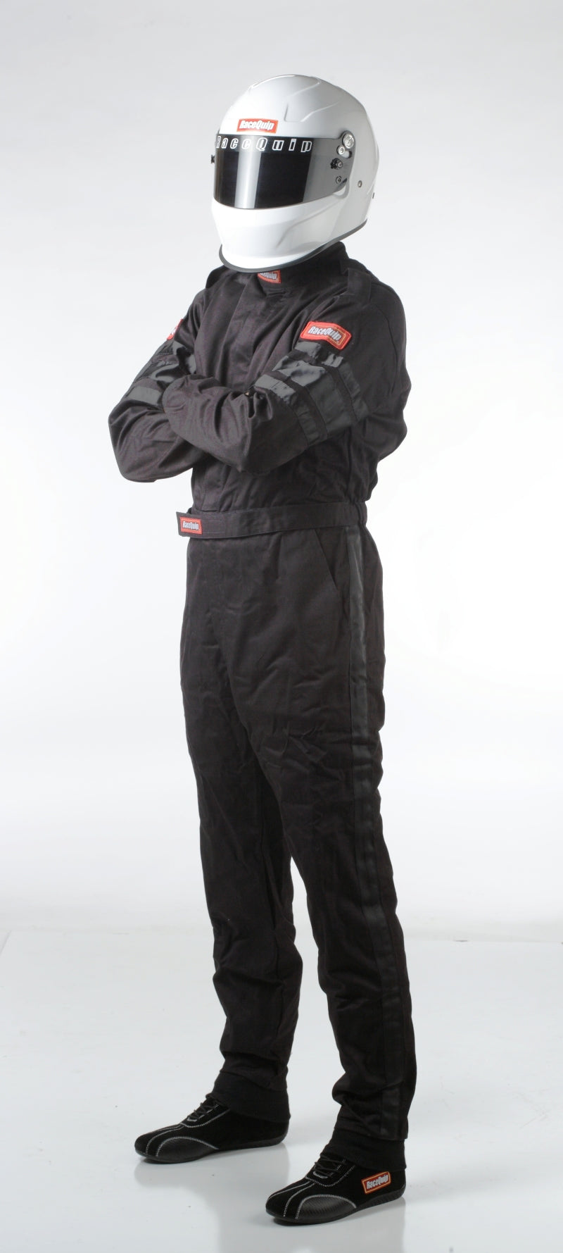 Racequip 110 Series Racing Suit; SFI-1 Certified; Color: Black / Size: Med-Tall 110004 Photo - Primary