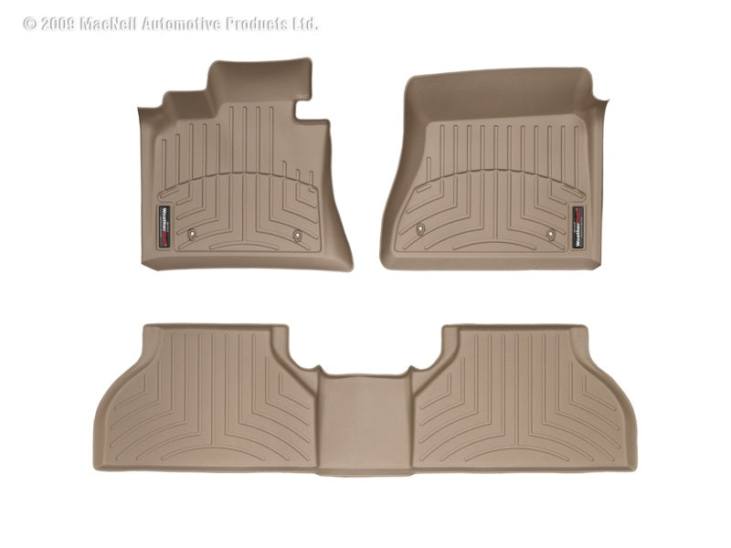 WeatherTech WT FloorLiner - Front - Tan Floor Mats Floor Mats - Rubber main image