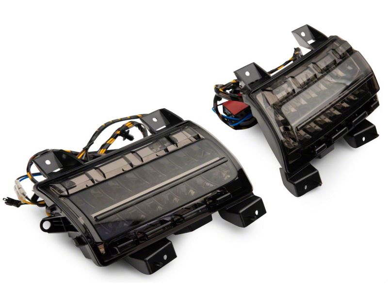 Raxiom 18-23 Jeep Wrangler JL Sport Axial Series SEQL LED Parking/Turn Signal Lights- Smoked J155019-JL J155019-JL Photo - Close Up