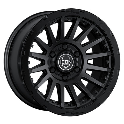 ICON Recon Pro 17x8.5 6 x 5.5 25mm Offset 5.75in BS Satin Black Wheel 23617859057SB 23617859057SB Photo - Primary