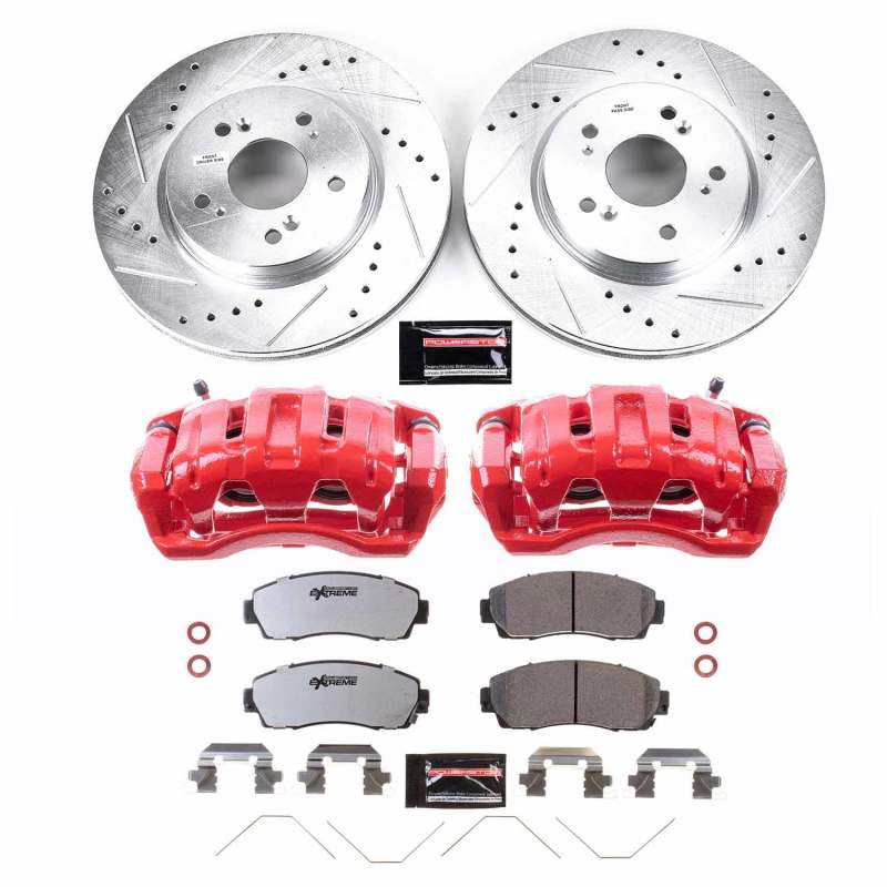 PowerStop Power Stop 12-15 Honda Crosstour Front Z26 Street Kit w/Calipers KC5432-26