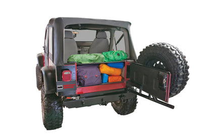 Tuffy Products Tuffy Yj Tailgate Security Enclosure- 01Blk 8795 Yj Wg 297-01 297-01 Photo - Mounted
