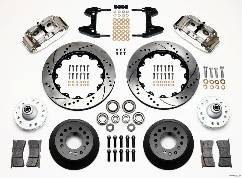 Wilwood Narrow Superlite 6R Front Hub Kit 14.00in Drill Pol 74-80 Pinto/Mustang II Disc Spindle only 140-9802-DP 140-9802-DP Photo - Primary