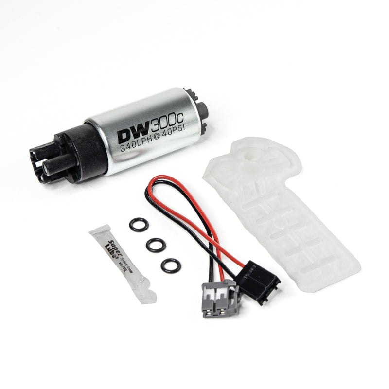 DeatschWerks 340lph compact fuel pump with out clips w/ 9-1061 install kit 9-307-1061 Photo - Primary