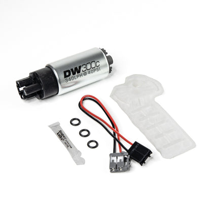 DeatschWerks 340lph compact fuel pump with out clips w/ 9-1061 install kit 9-307-1061 Photo - Primary