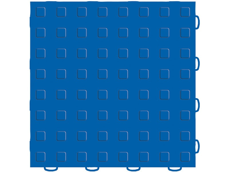 WeatherTech TechFloor 12in x 12in Solid Floor Tile w/ Raised Squares - Blue 51T1212SS BL 51T1212SS BL Photo - Primary