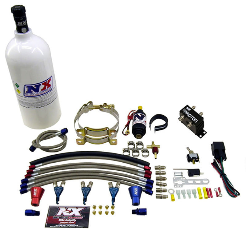 Nitrous Express Three Cyl Proton Nitrous Kit w/1.0lb Bottle 61027-1.0P 61027-1.0P Photo - Primary