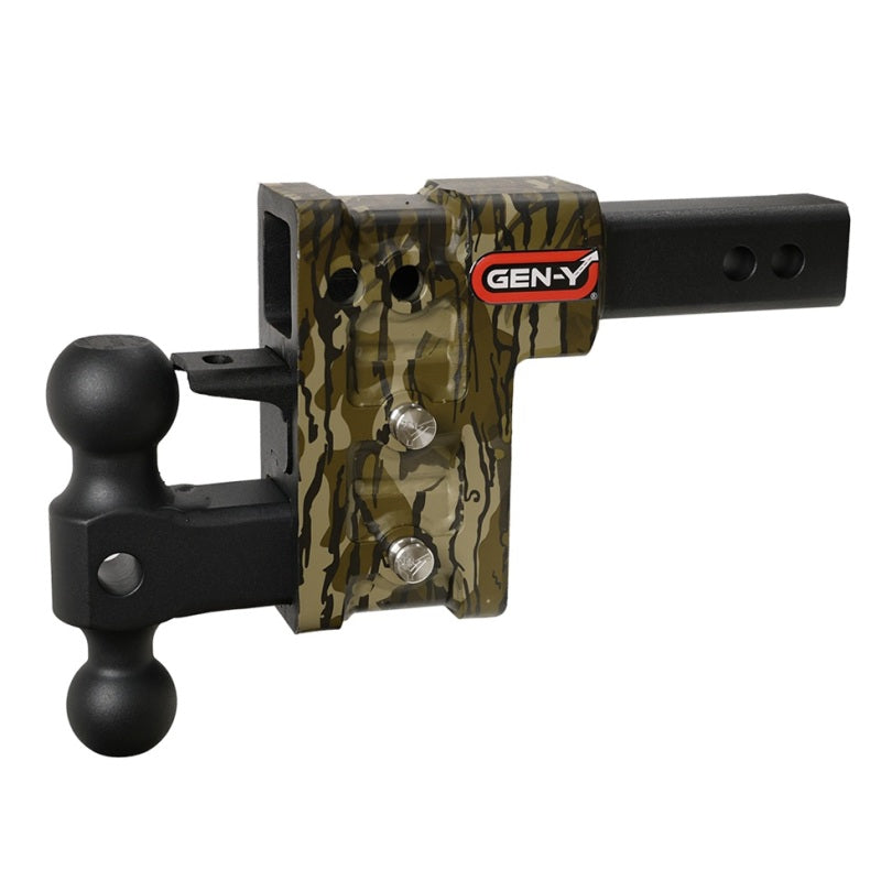 GEN-Y Hitch Gen-Y Mega Duty 2in Shank 5in Drop 2K TW 16K Hitch w/GH-051 Dual-Ball/GH-032 Pintle Lock - Mossy Oak GH-523-MO GH-523-MO User 1
