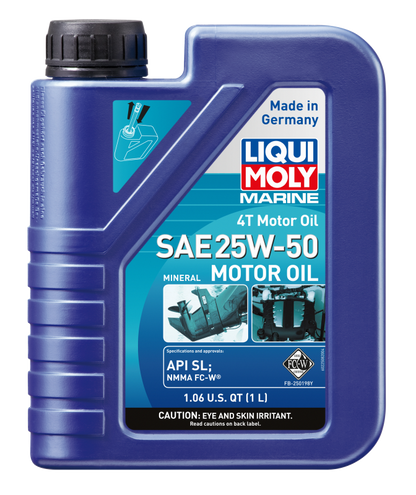 LIQUI MOLY 1L Marine 4T Motor Oil SAE 25W50 22508 22508 Photo - out of package