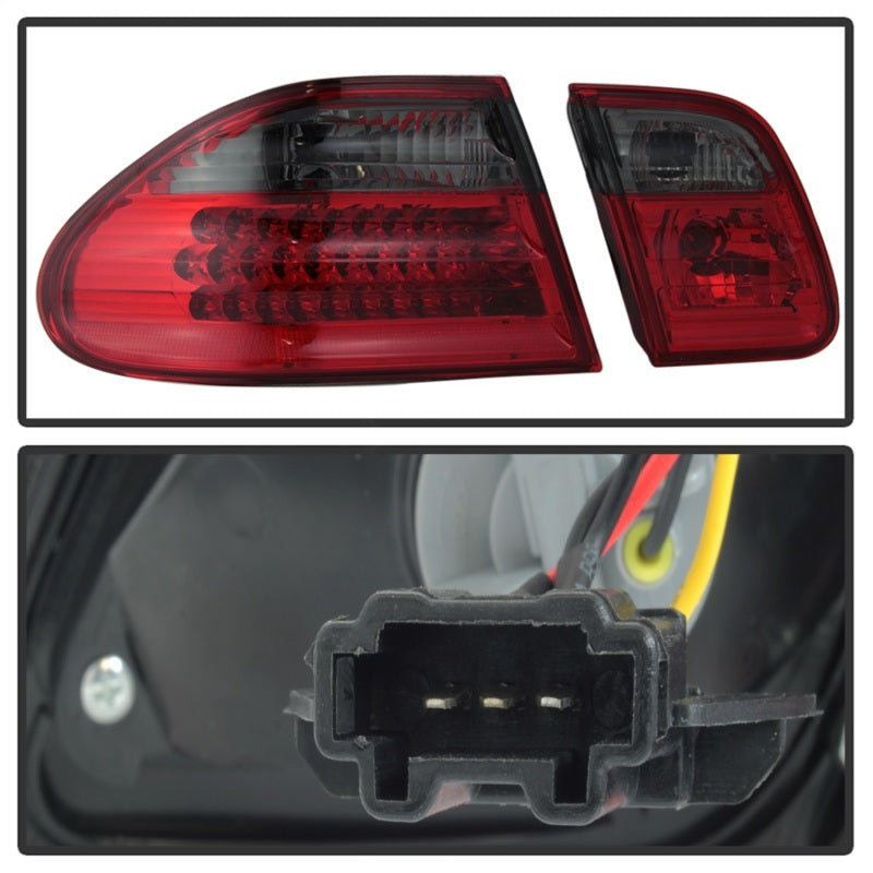 SPYDER Xtune Mercedes Benz W210 E-Class 96-02 LED Tail Lights Red Smoke ALT-CL-MBW210-LED-RSM 5020659 5020659 Photo - Unmounted