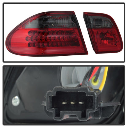 SPYDER Xtune Mercedes Benz W210 E-Class 96-02 LED Tail Lights Red Smoke ALT-CL-MBW210-LED-RSM 5020659 5020659 Photo - Unmounted