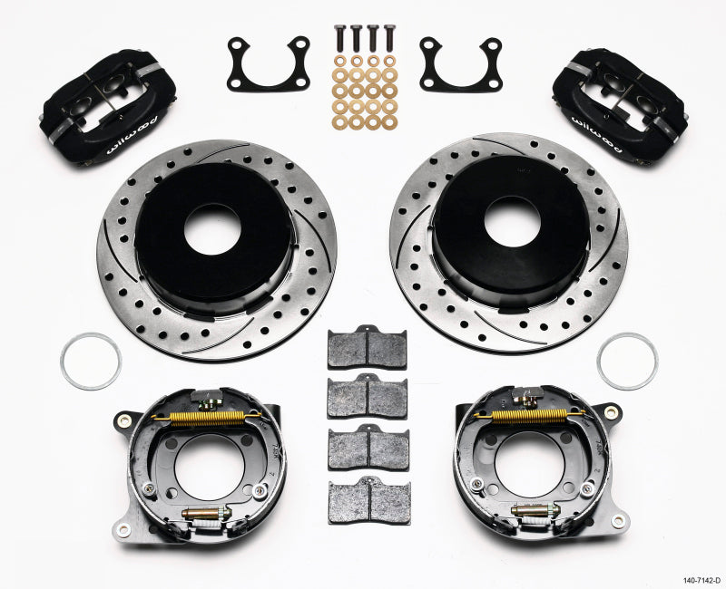 Wilwood Forged Dynalite P/S Park Brake Kit Drilled Big Ford 2.36in Offset Currie Blank 140-7142-D 140-7142-D Photo - Primary