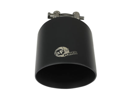 aFe Takeda 304 SS Clamp-On Exhaust Tip 2.5in. Inlet / 4.5in. Outlet / 7in. L - Black 49T25454-B072 49T25454-B072 Photo - Unmounted
