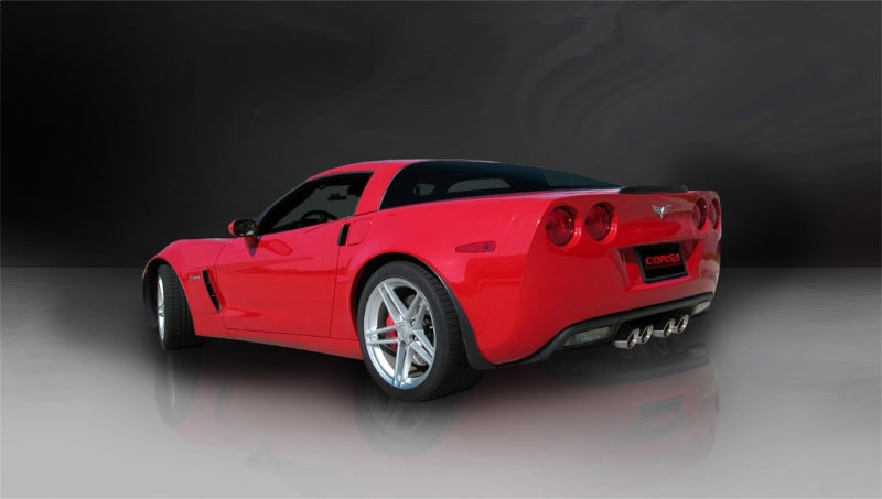 Corsa Performance Corsa 12-13 Chevrolet Corvette C6 ZR1 Sport Cat-Back Dual Rear Exit 14164CB3 Photo - Mounted
