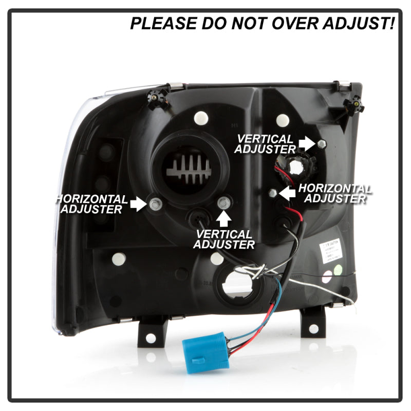 SPYDER Ford F-250 99-04/Excursion 00-04 1 Piece LED Headlights - Black PRO-YD-FF25099V2PL-BK 5088062 5088062 User 4