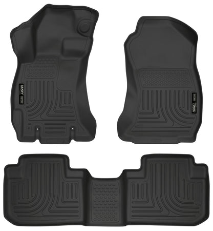 Husky Liners 14 Subaru Forester Weatherbeater Black Front & 2nd Seat Floor Liners 99881 Photo - Primary