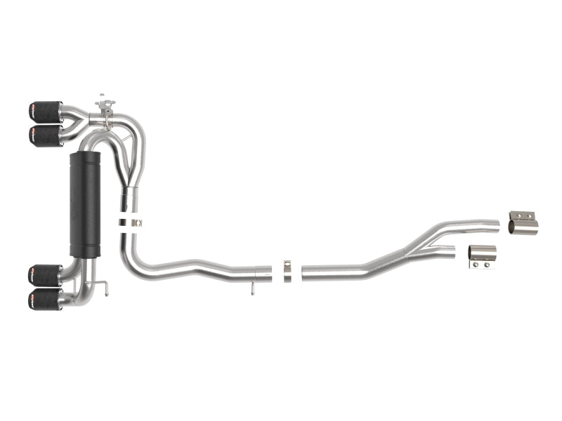 aFe MACHForce XP Exhausts Cat-Back SS 19-21 BMW M2 Competition L6-3.0L w/Carbon Fiber Tips 49-36350-C 49-36350-C Photo - Unmounted
