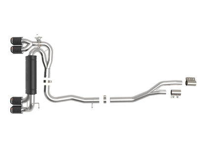 aFe MACHForce XP Exhausts Cat-Back SS 19-21 BMW M2 Competition L6-3.0L w/Carbon Fiber Tips 49-36350-C 49-36350-C Photo - Unmounted