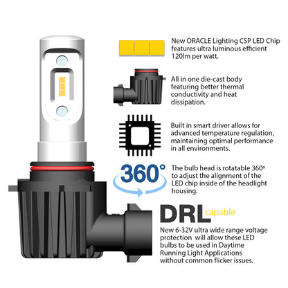 ORACLE Lighting Oracle 9005 - VSeries LED Headlight Bulb Conversion Kit - 6000K V5239-001 V5239-001 User 2