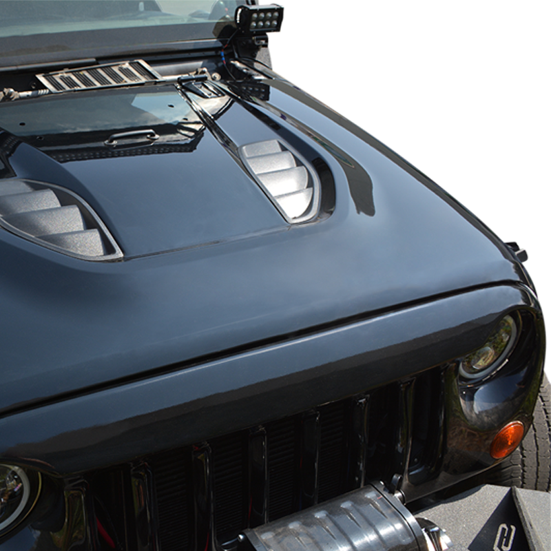 DV8 Offroad 07-18 Jeep Wrangler JK Rubicon 10th Anniversary Replica Hood HDMB07-TA HDMB07-TA User 1