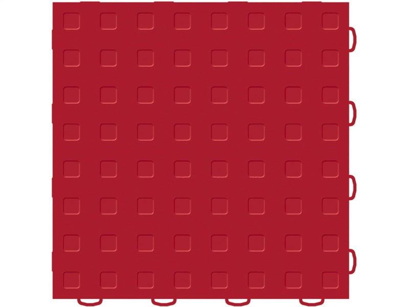 WeatherTech TechFloor 12in x 12in Solid Floor Tile w/ Raised Squares - Red 51T1212SS RD 51T1212SS RD Photo - Primary