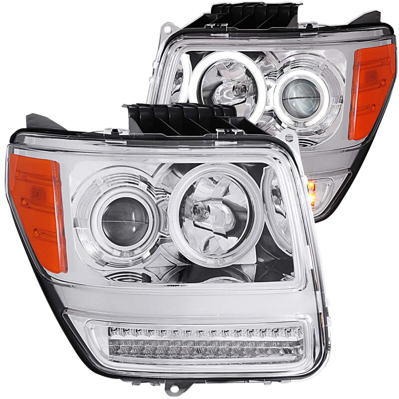 Anzo 2007-2012 Dodge Nitro Projector Headlights w/ Halo Chrome (CCFL) G2 111144 Photo - Primary