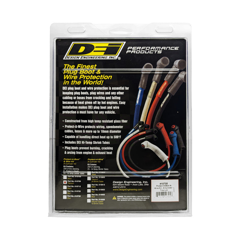 DEI Protect-A-Boot and Wire Kit 8 Cylinder - Titanium 10705 10705 Photo - Unmounted