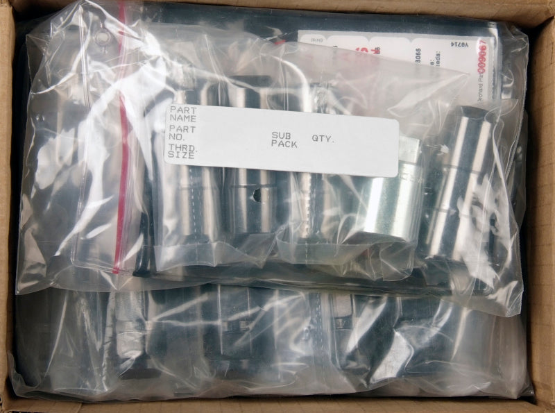 McGard 8 Lug Hex Install Kit w/Locks (Cone Seat Nut / Duplex) 9/16-18 / 7/8 Hex / 2.5in. L - Black 84844 84844 Photo - in package