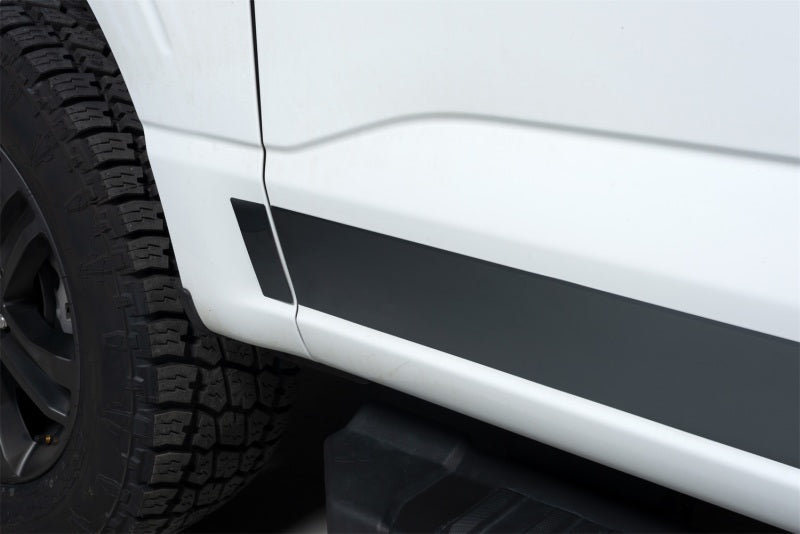 Putco 2021 Ford F-150 Super Cab 6.5ft Short Box Black Platinum Rocker Panels (4.25in Tall 12pcs) 9751471BP 9751471BP Photo - Primary