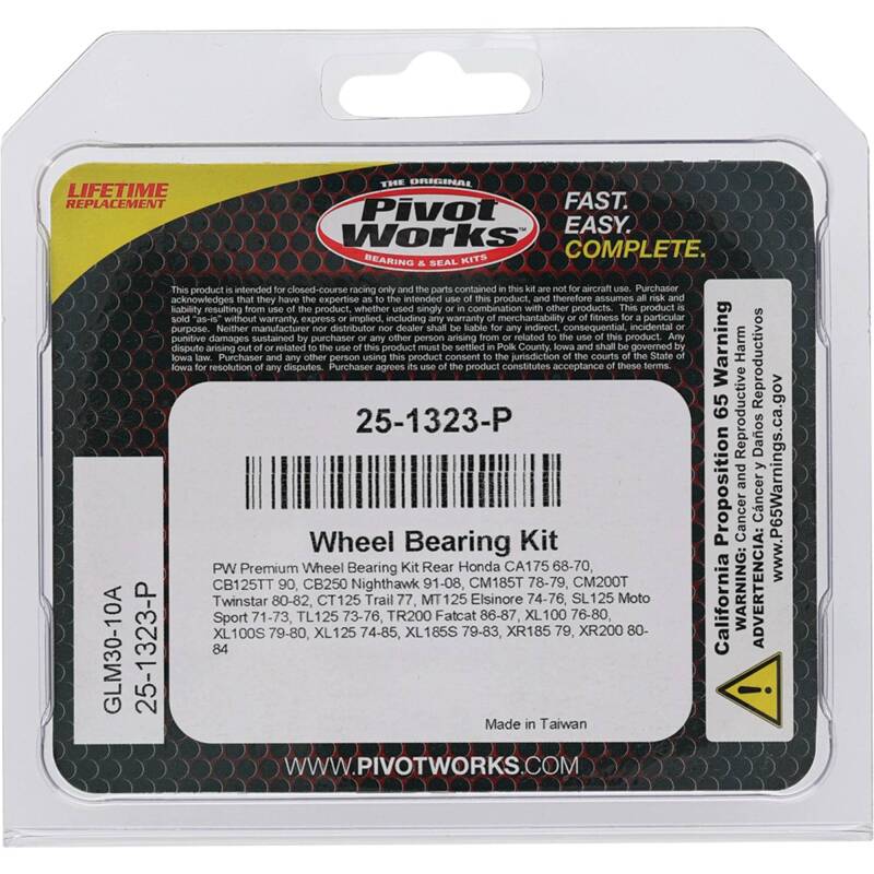 Pivot Works Pw Premium Wheel Bearing 25-1323-P 25-1323-P Photo - Primary