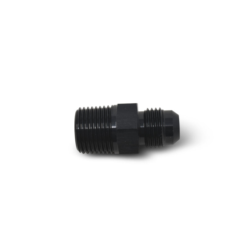 Russell -8 AN Straight Flare To Pipe Adapter (Black Finish) 660483 Photo - out of package