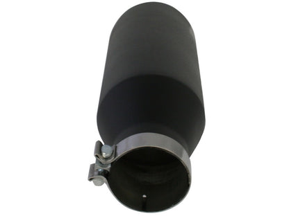 aFe MACH Force-Xp 4in 409 Stainless Steel Exhaust Tip - 4 In x 7 Out x 18 49-92023-B Photo - Unmounted