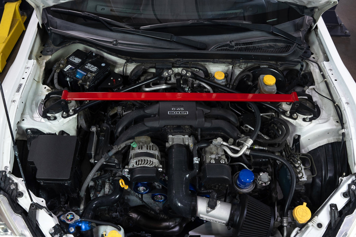 HPS Performance Front Strut Bar 2013-2016 Scion FRS ZN6, Red 42-121R