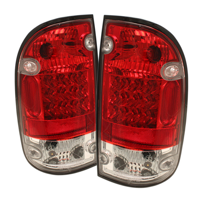 Spyder Toyota Tacoma 95-00 LED Tail Lights Red Clear ALT-YD-TT95-LED-RC 5008022 5008022 Photo - Primary