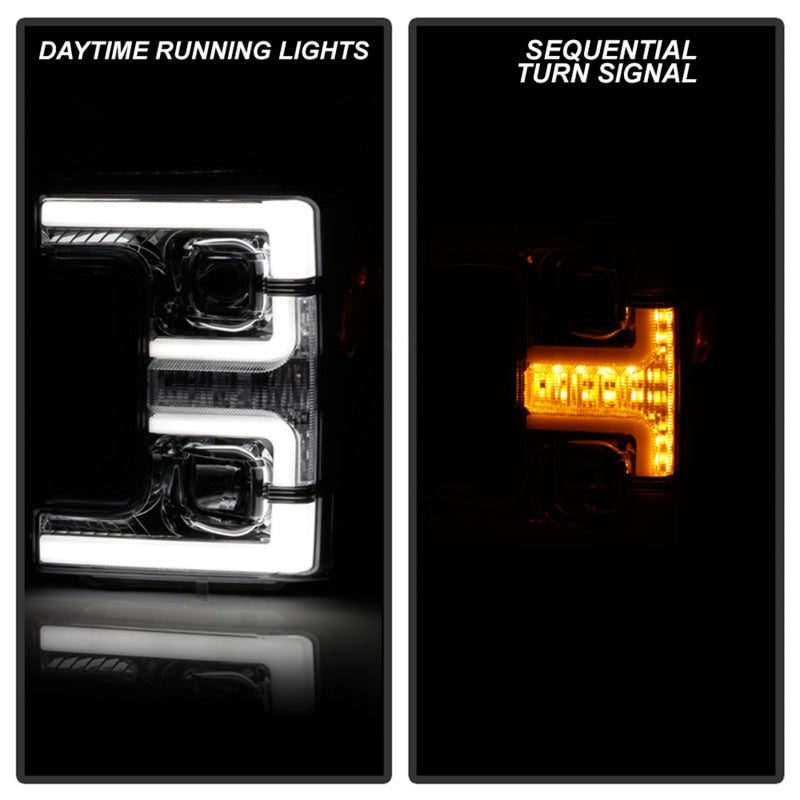 Spyder Ford F-250/F-350/F450 Super Duty 17-18 Projector Headlights Chrome PRO-YD-FS17-SBSEQ-C 5086273 5086273 Photo - Unmounted