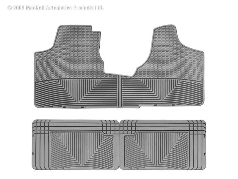 WeatherTech WT Rubber Mats - Front - Grey Floor Mats Floor Mats - Rubber main image