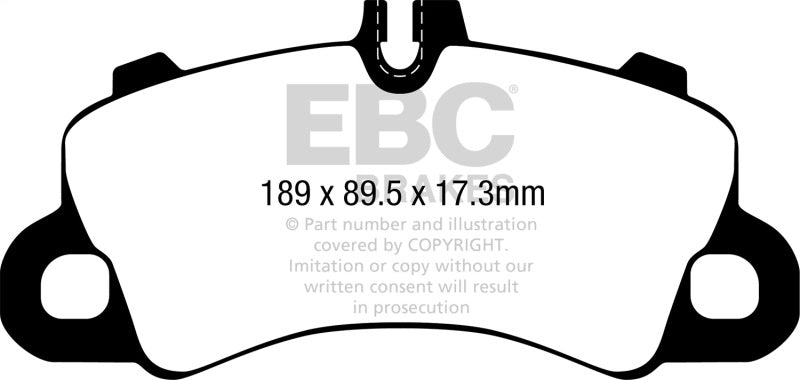 EBC 2018+ Porsche Cayenne (3rd Gen) 3.0L Turbo Yellowstuff Front Brake Pads DP42379R DP42379R Photo - Primary