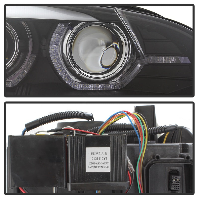 Spyder 07-10 BMW X5 E70 (HID Models Only) Projector Headlights - Black PRO-YD-BMWE7007-AFSHID-BK 5085481 5085481 Photo - Unmounted