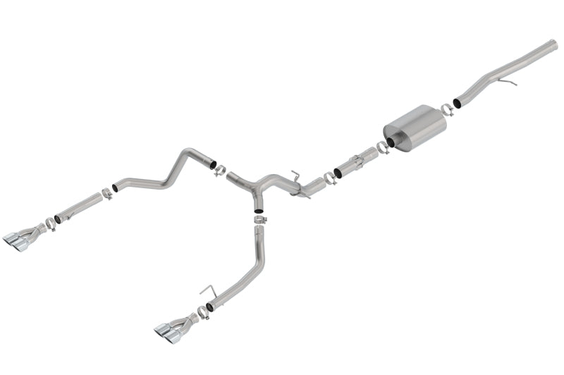 Borla 19 Chevrolet Silverado/GMC Sierra 1500 6.2L SS ATAK Catback Exhaust - Square Chrome Tips 140784 140784 Photo - Primary