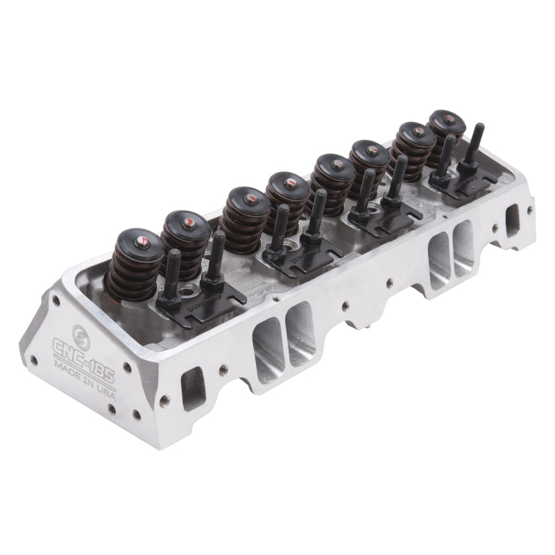 Edelbrock Cylinder Head, SBC, E-CNC 185, 64CC, Straight Plug for Hydraulic Roll. 79895 Photo - out of package
