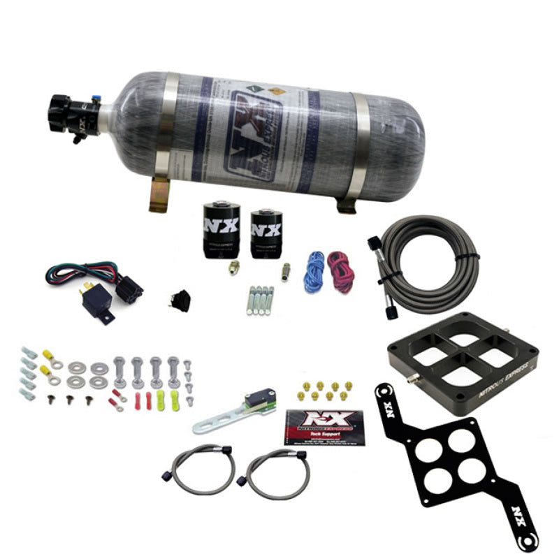 Nitrous Express Dominator Single Entry Crossbar RNC Nitrous Kit (250-750HP) w/Composite Bottle 63870-12 63870-12 Photo - Primary