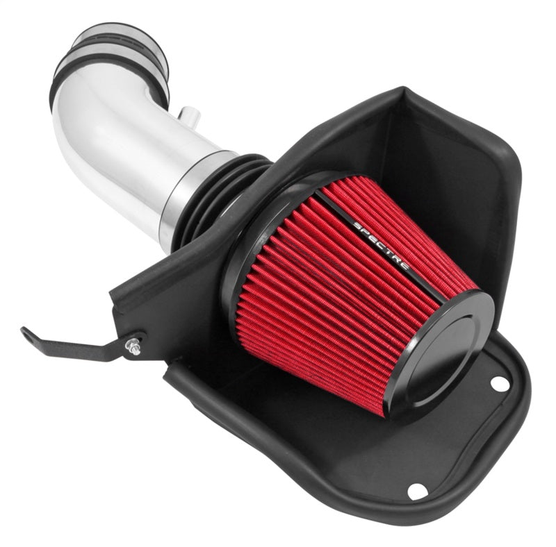 Spectre 12-18 Jeep Grand Cherokee V8-6.4L F/I Air Intake Kit - Polished w/Red Filter 9039 9039 Photo - Primary