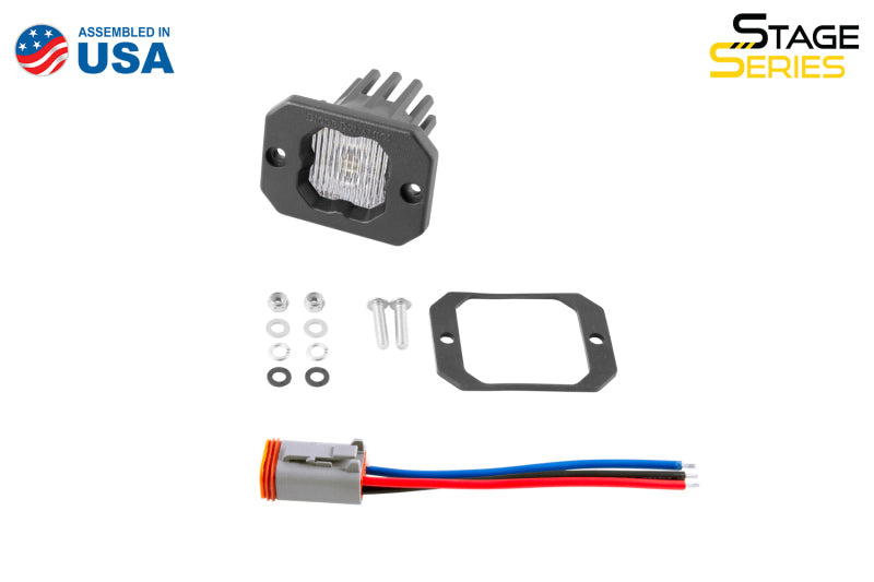 Diode Dynamics Stage Series C1 LED Pod - White SAE Fog Flush ABL Each DD6850S DD6850S User 3