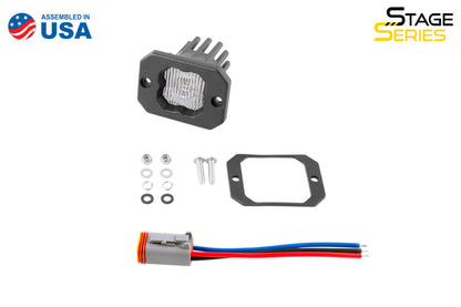 Diode Dynamics Stage Series C1 LED Pod - White SAE Fog Flush ABL Each DD6850S DD6850S User 3