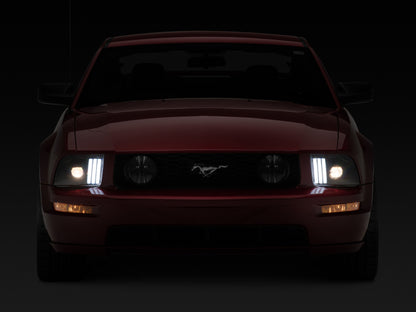 Raxiom 05-09 Ford Mustang w/ Halogen Prjctor Headlights- Black Housing (Clear Lens) (No GT500 ) 415794 415794 Photo - Close Up