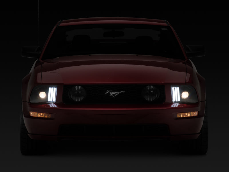 Raxiom 05-09 Ford Mustang w/ Halogen Prjctor Headlights- Black Housing (Clear Lens) (No GT500 ) 415794 415794 Photo - Close Up