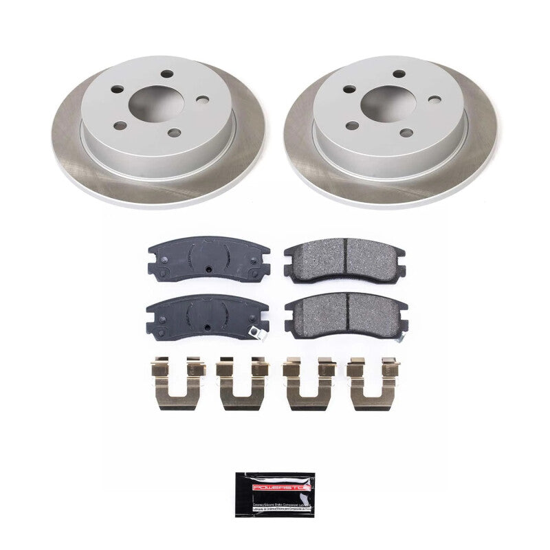 PowerStop Power Stop 97-03 Pontiac Grand Prix Rear Semi-Coated Rotor Kit SC1558 SC1558 Photo - Primary