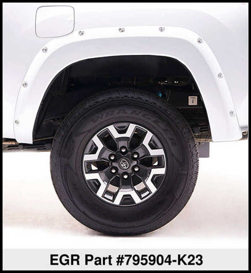 EGR 16+ Nissan Titan XD Bolt-On Look Color Match Fender Flares - Set - Liquid Platinum Metallic 795904-K23 795904-K23 Thumbnail