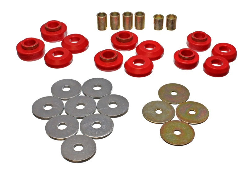 Energy Suspension Body Mount Set Red Chevrolet Nova All 1975-1979 3.4129R Photo - Primary